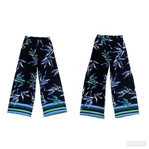 New Metro Style Tropical Wide Leg Pant S